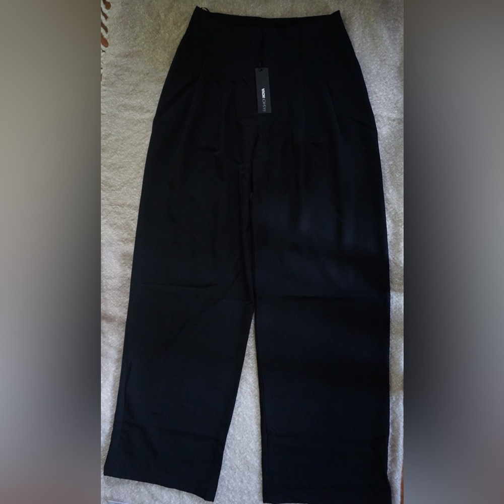 Fashion Nova Navy Blue Wide Leg Pants
